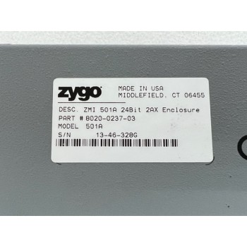 ZYGO 8020-0237-03 ZMI 501A 24Bit 2AX Enclosure